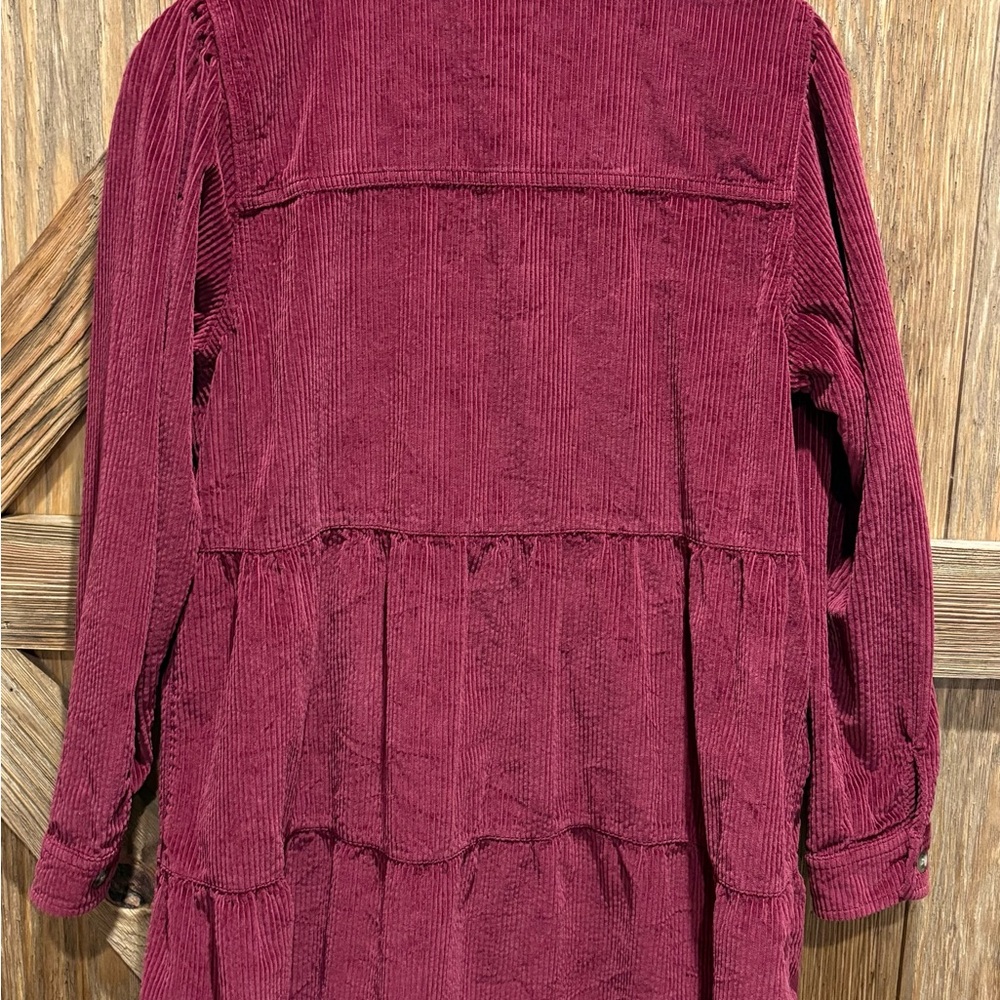 American Eagle Outfitters Burgundy Corduroy Dress - Picture 6 of 8